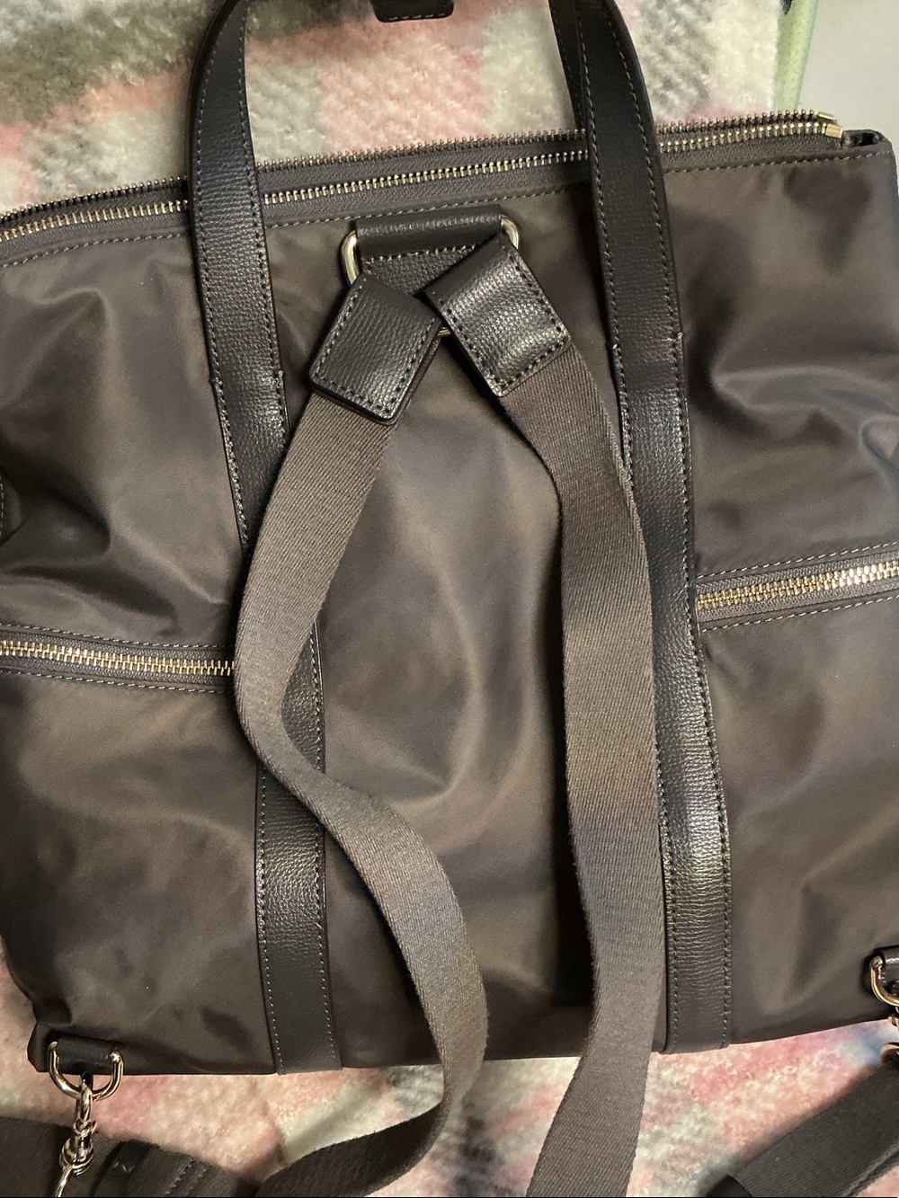 Henri Bendel jet setter, nylon convertible backpack - Picture 6 of 11